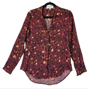 Cloth And Stone for Anthropologie Cheetah Print Button Down Shirt